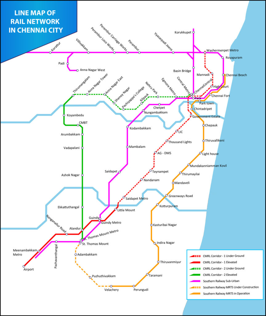 Chennai Metro Route Map