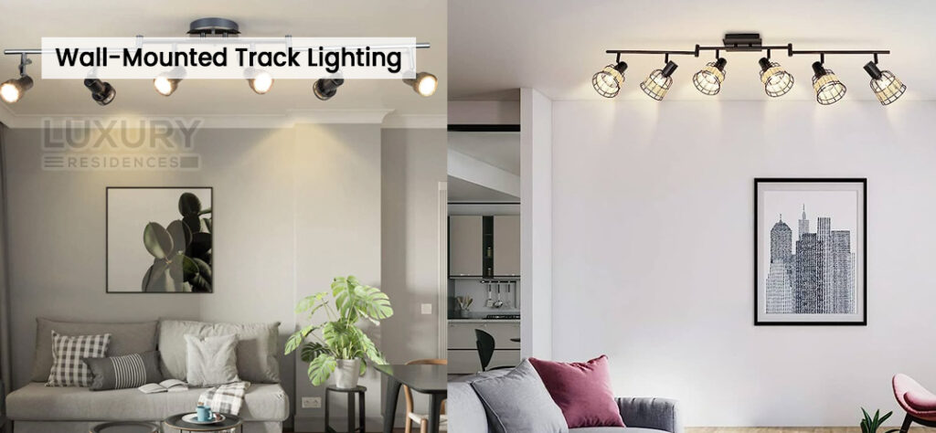 Wall mounted track lighting deals