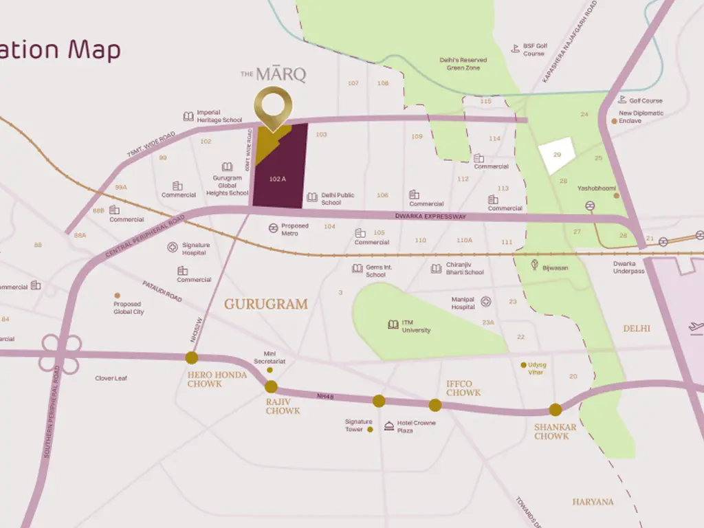 Adani The Marq location
