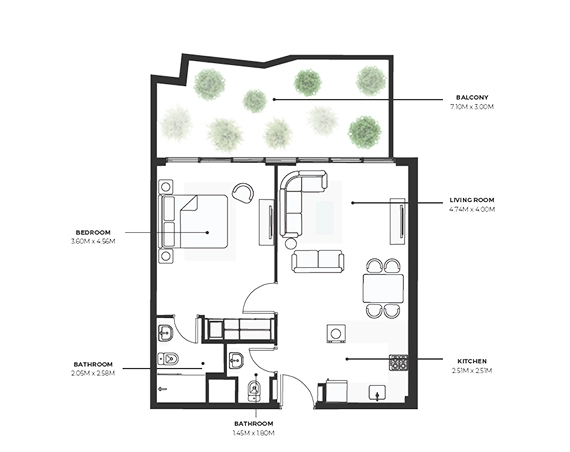 Azizi Aura Floor Plan