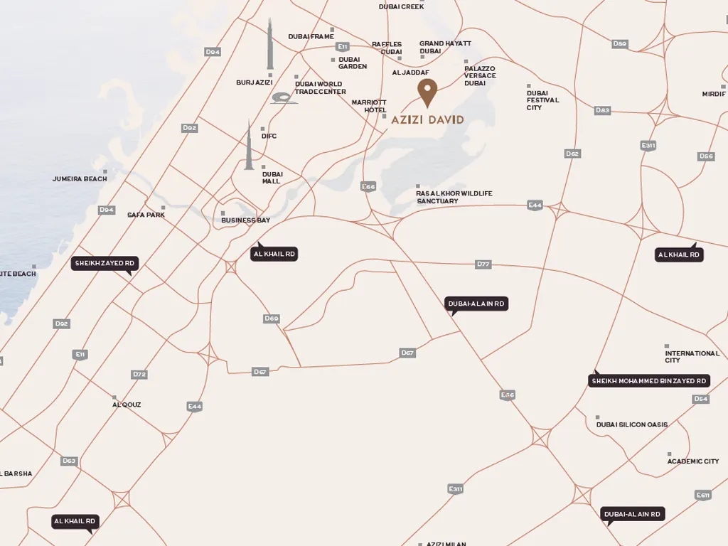 Azizi David Location Map