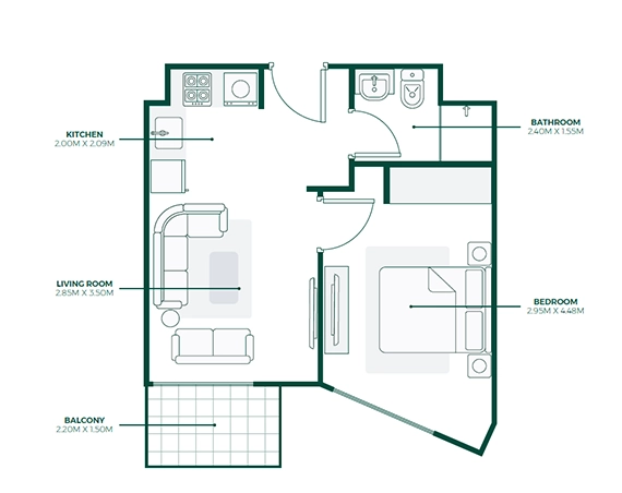 Azizi Park Avenue Floor Plan