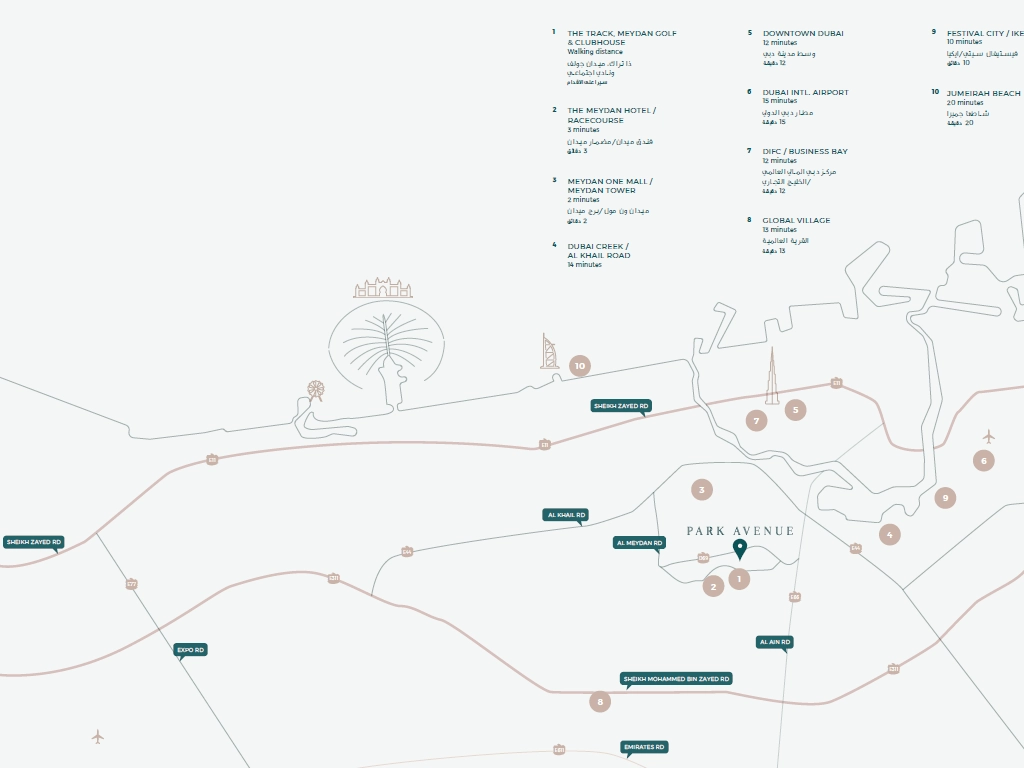 Azizi Park Avenue Address