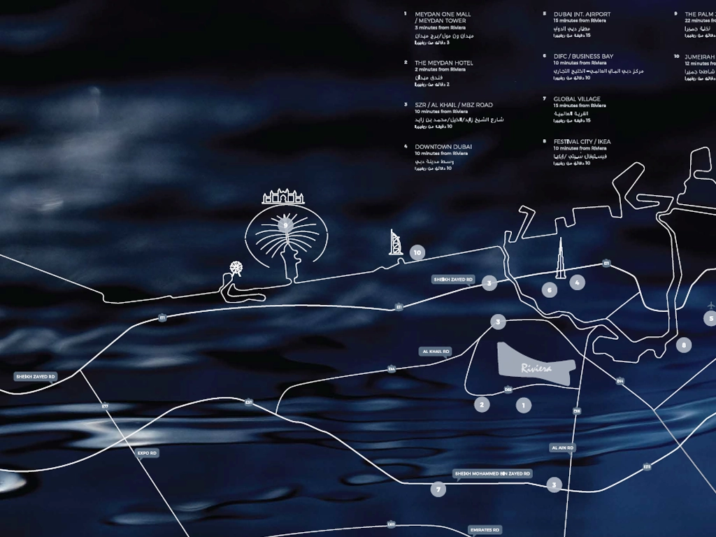 Azizi Riviera Beachfront Address