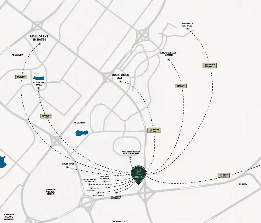 Binghatti Hills map