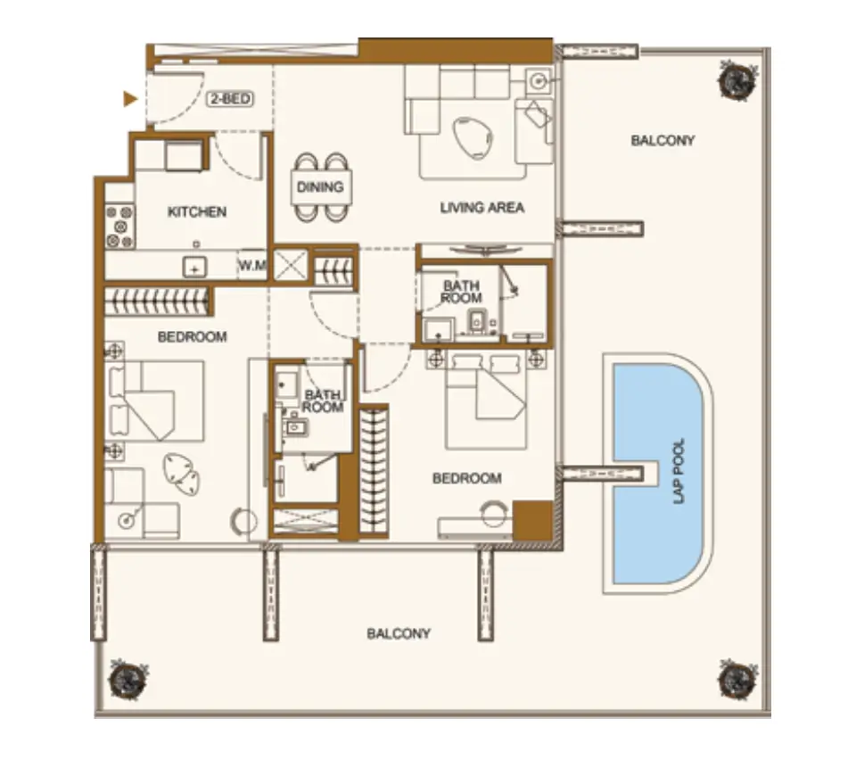 Binghatti Luxuria Floor Plan