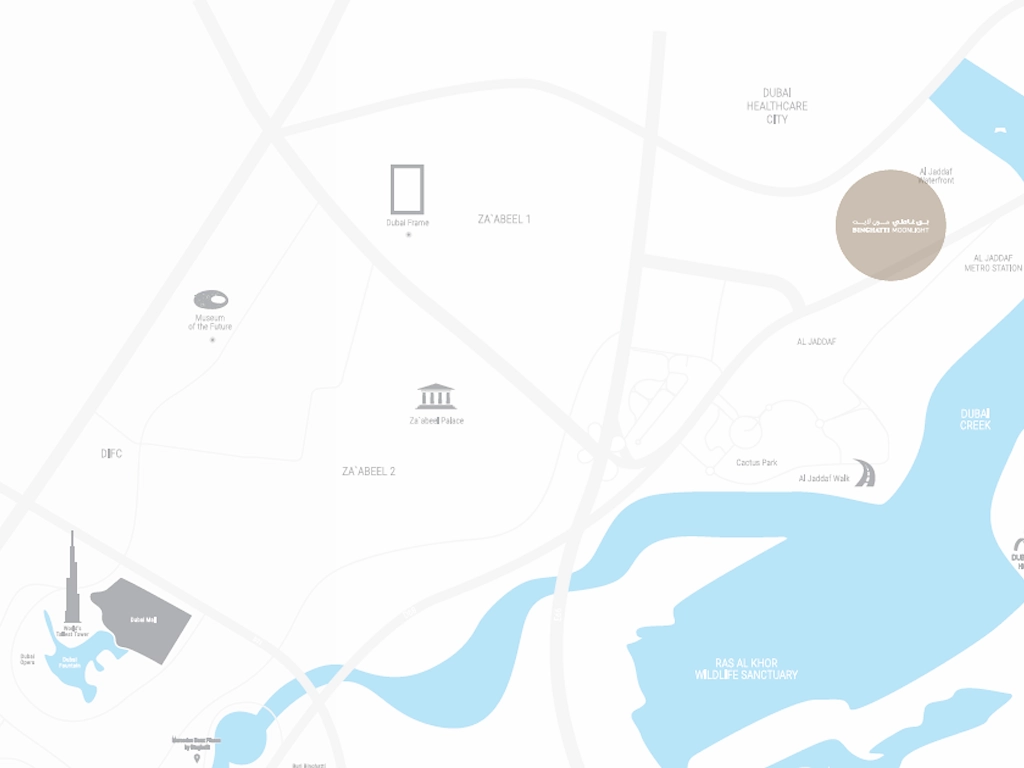 Binghatti Moonlight map