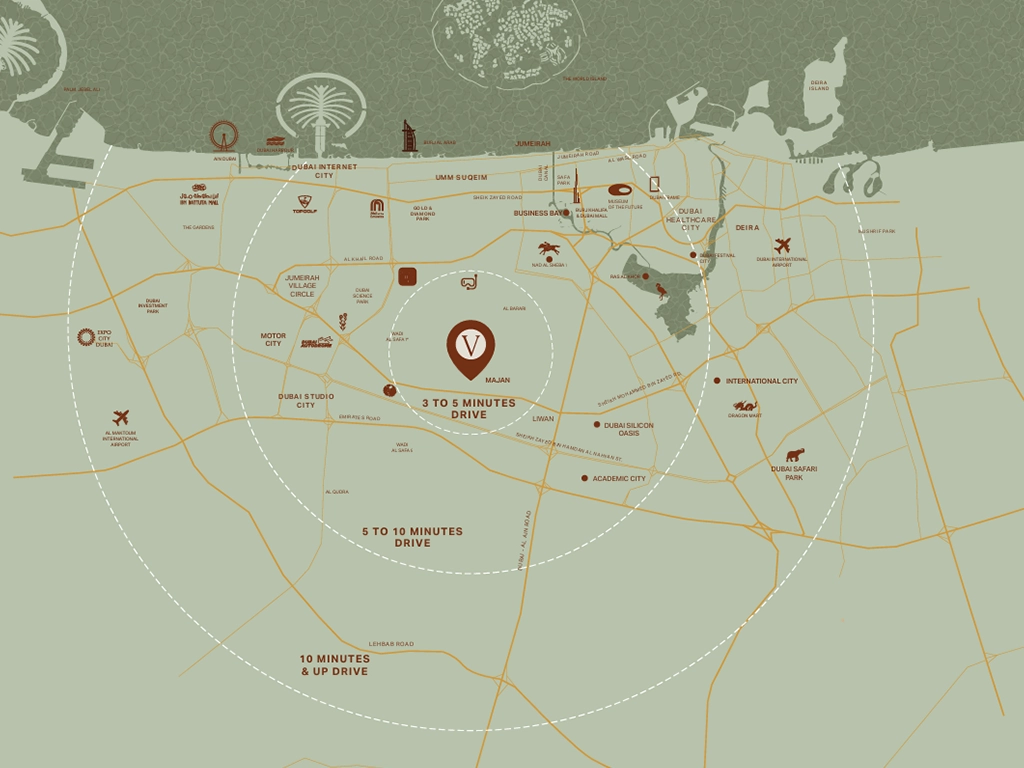 Binghatti Vintage Location Map