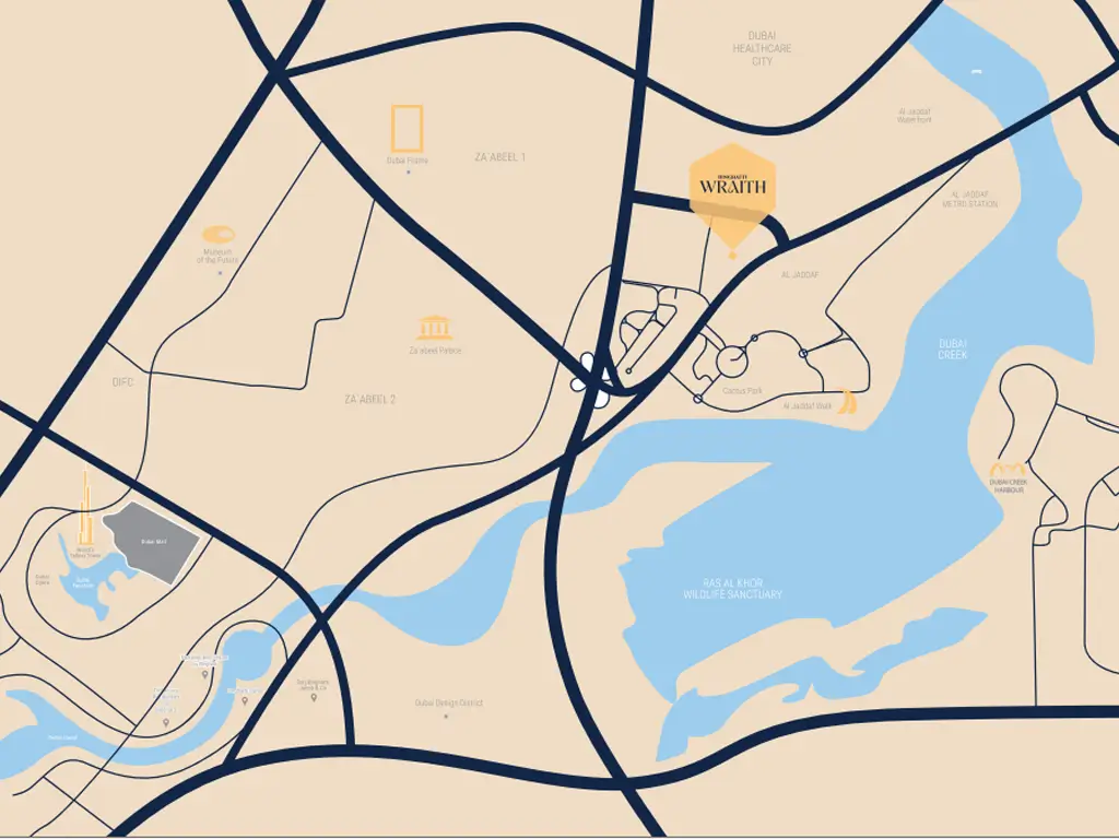Binghatti Wraith Directions
