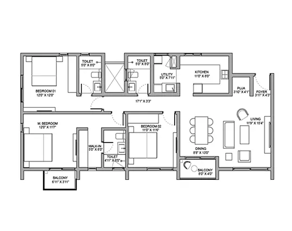 Birla Ojasvi Apartments floor plan