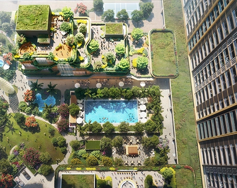 BPTP Gaia Residences Facade