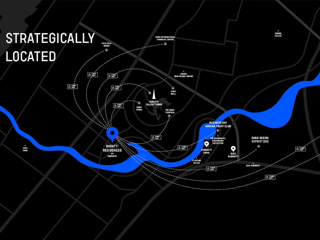 Bugatti Residences map