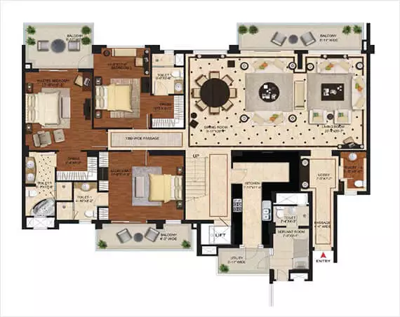central park sky villas floor plan