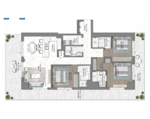 DAMAC Chelsea Residences Floor Plan