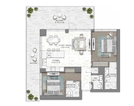 DAMAC District Floor Plan