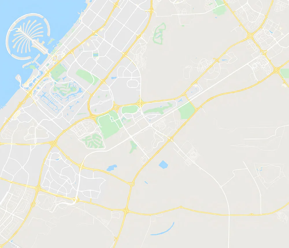 Damac Golf Greens Map