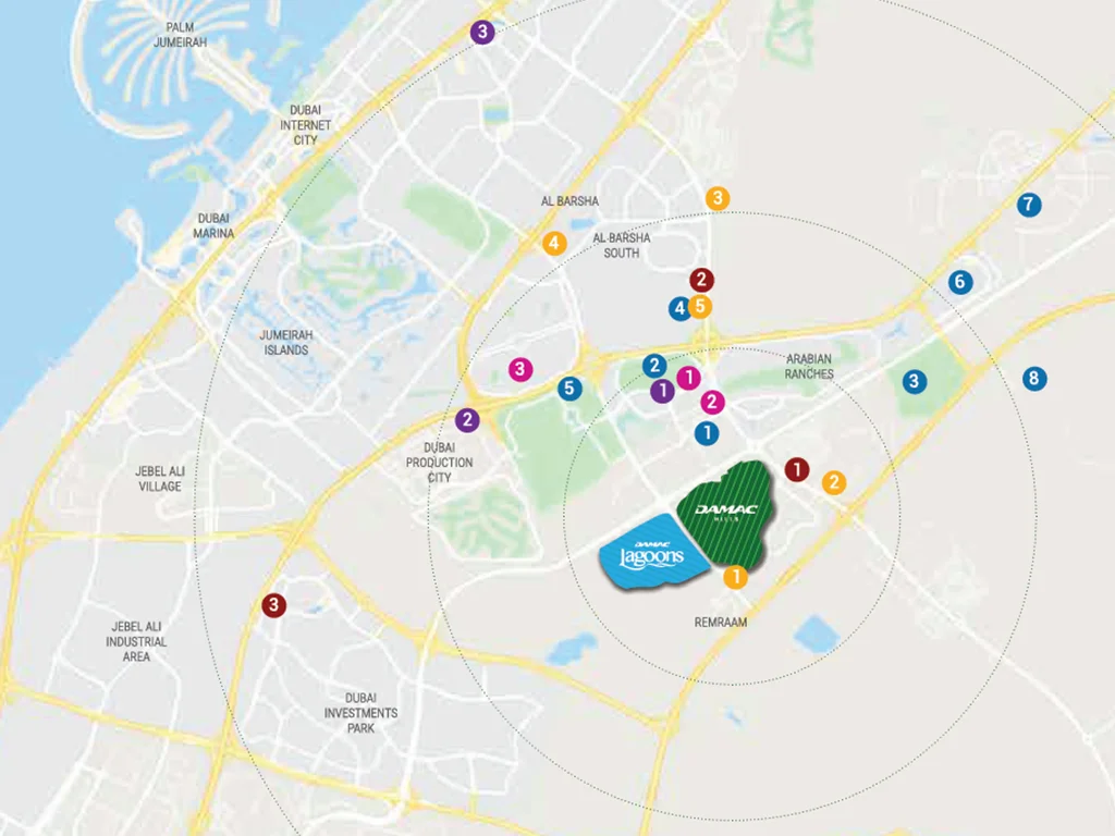 DAMAC Lagoon Views Address