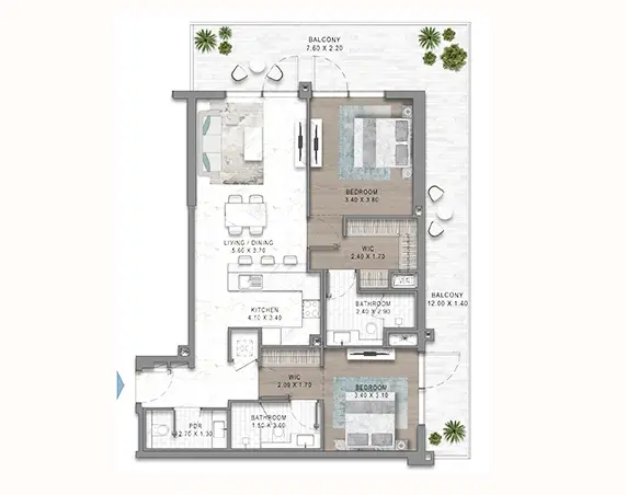 DAMAC Riverside Views Floor Design