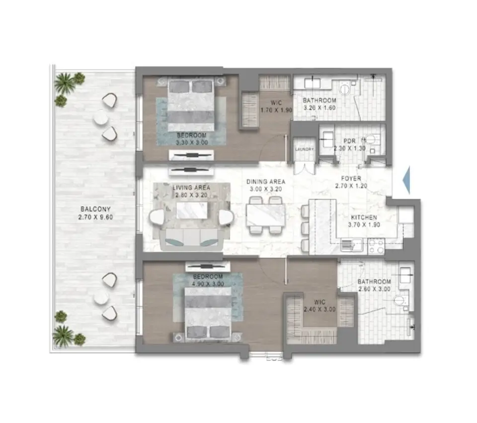 Damac Valencia Floor Plan