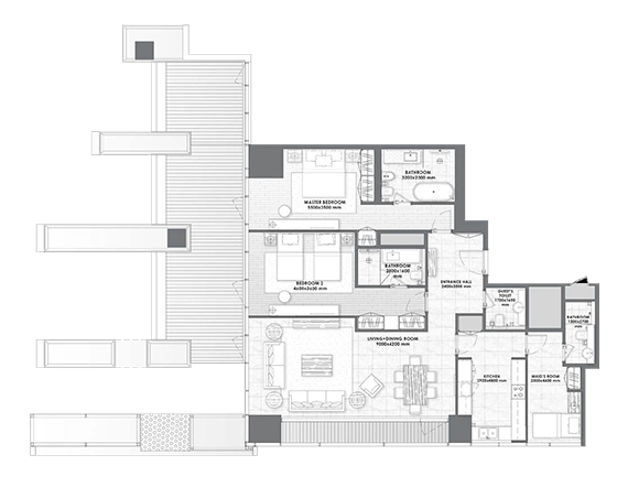 DaVinci Tower Floor Plan
