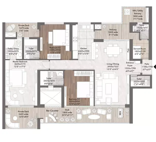elan the presidential floor plan