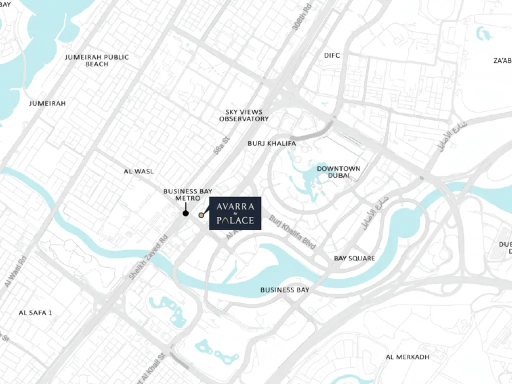 Emaar Avarra by Palace Location Map