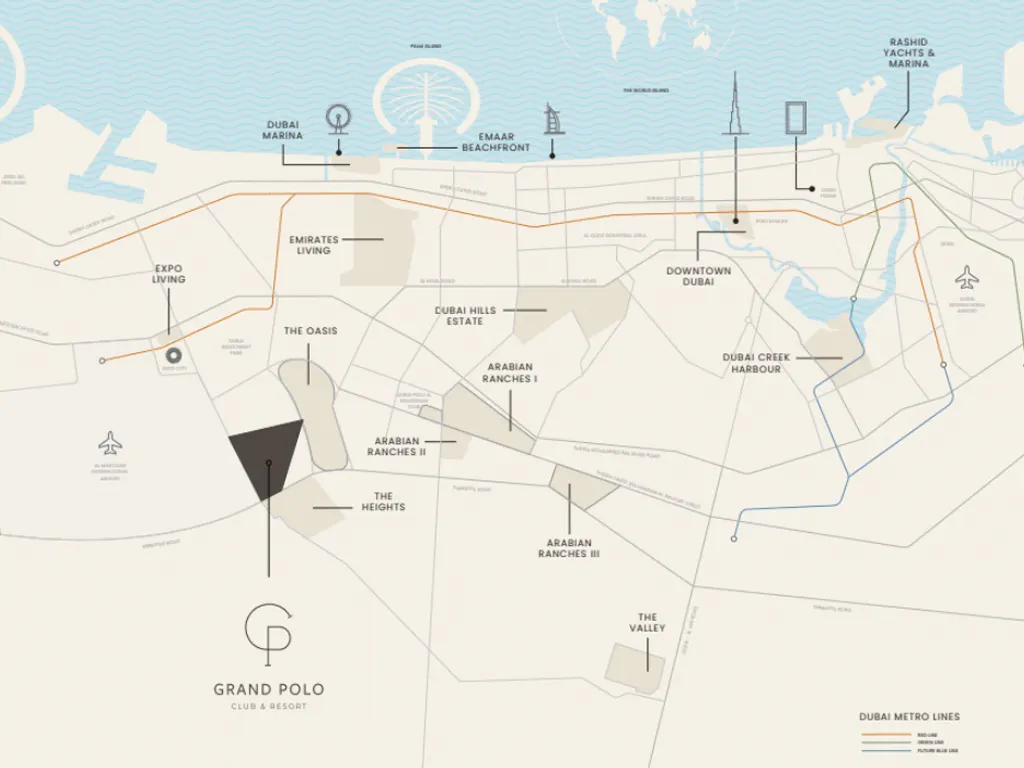 Emaar Chevalia Estate 2 Location Map