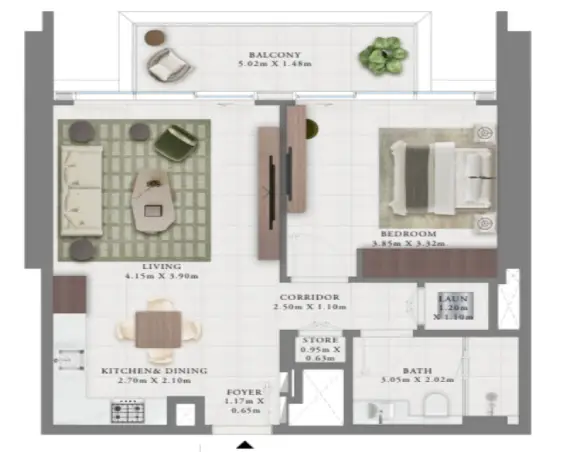 Creek Bay by Emaar 2 floor Plan