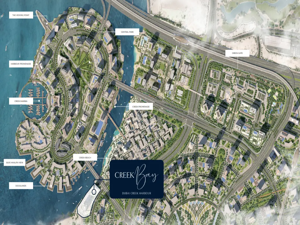 Creek Bay by Emaar Location Map