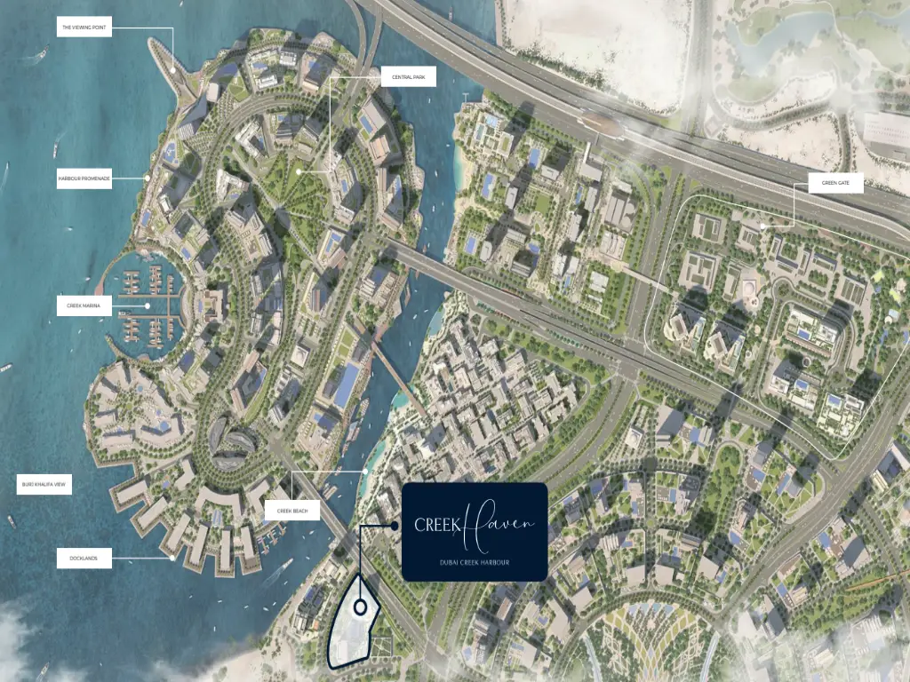 Creek Haven by Emaar Location Map