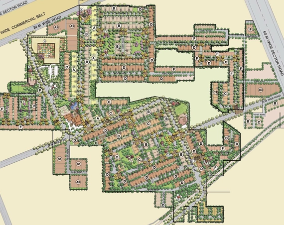Emaar Emerald Hills Plots site plan