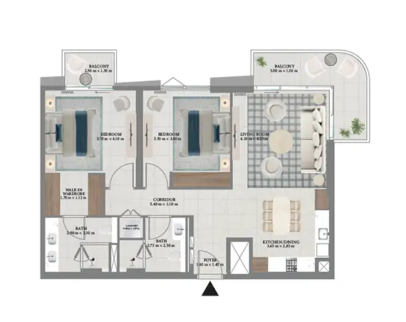 Emaar Fior 1 2 floor Plan