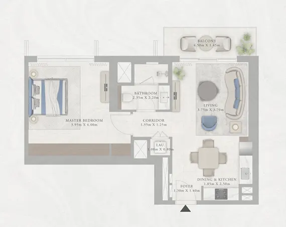 Emaar Marina Views 2 floor Plan