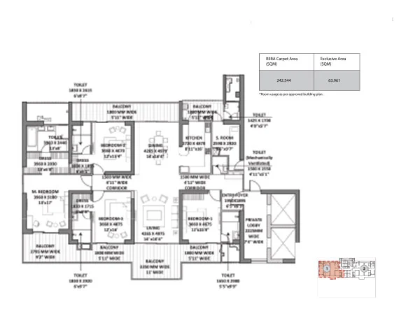 Godrej Miraya floor plan