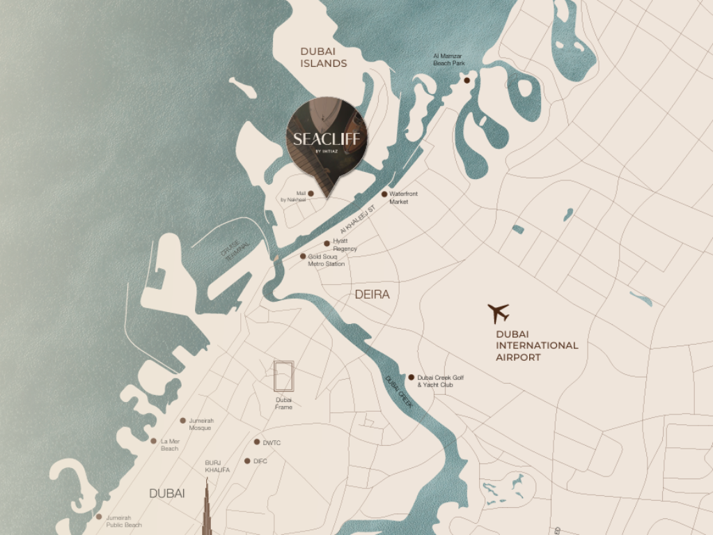 Imtiaz Sea Cliff Location Map