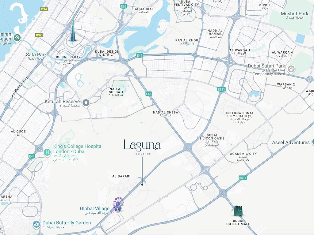 Laguna Residences Location Map