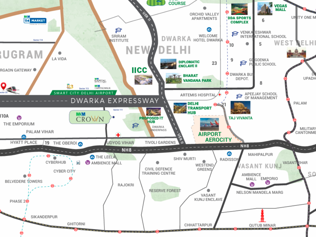 m3m mansion Location