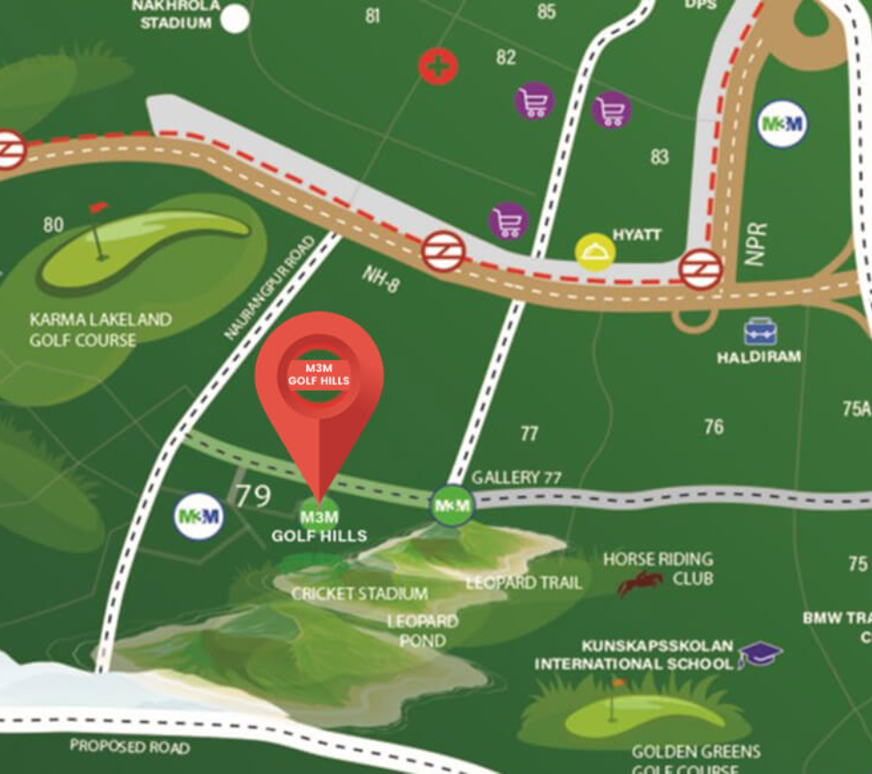 m3m mansion Location