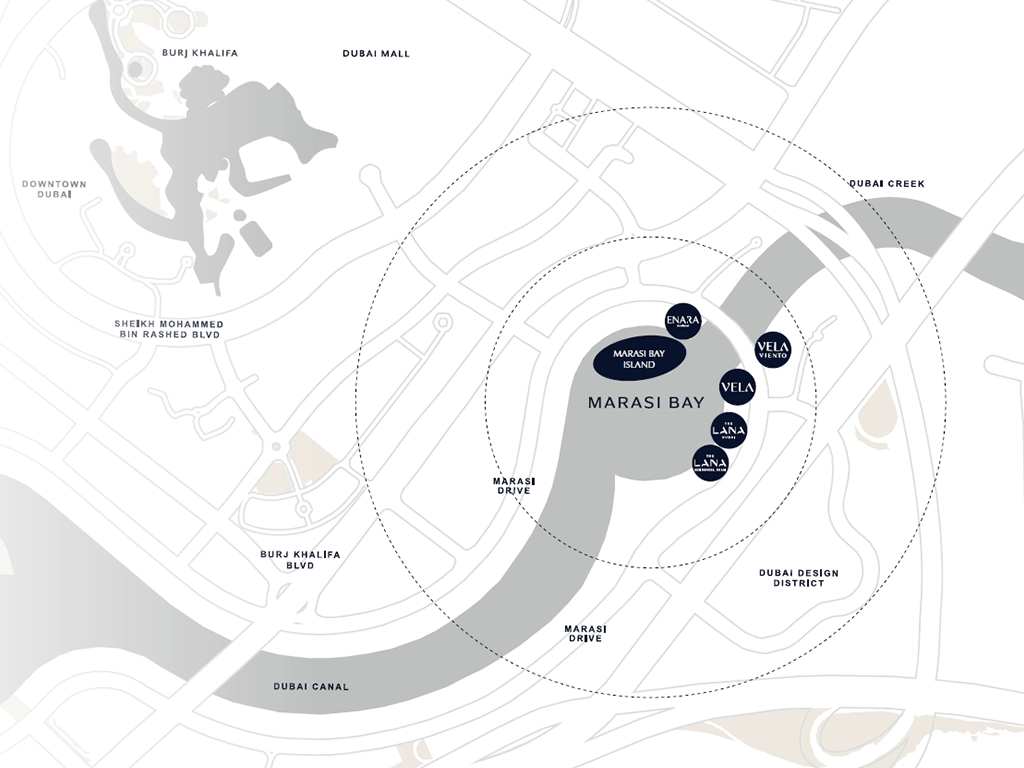 Omniyat Vela Viento Location Map