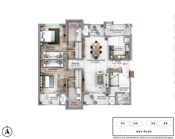 Pioneer Advait Floor Plan