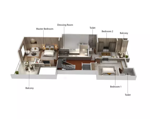 purva tiara location map