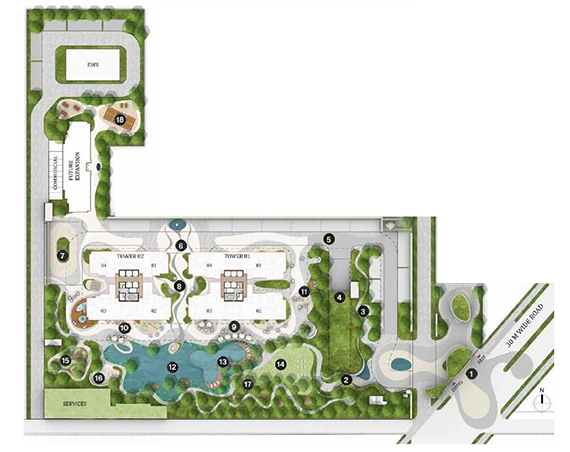 Riviera AIPL Lakecity Floor Design