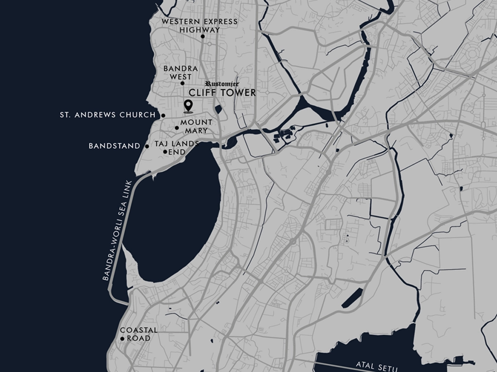 Rustomjee Cliff Tower location map