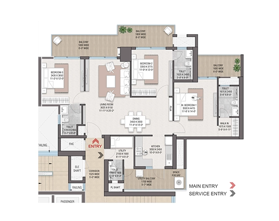 Satya Levante Residences Floor Design