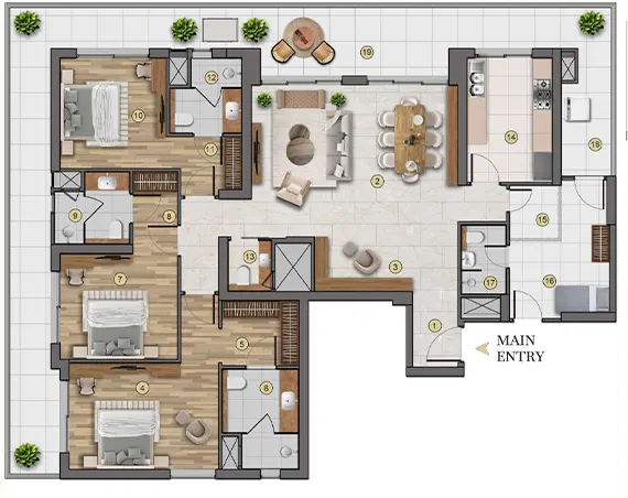 Senior Living Residences floor plan