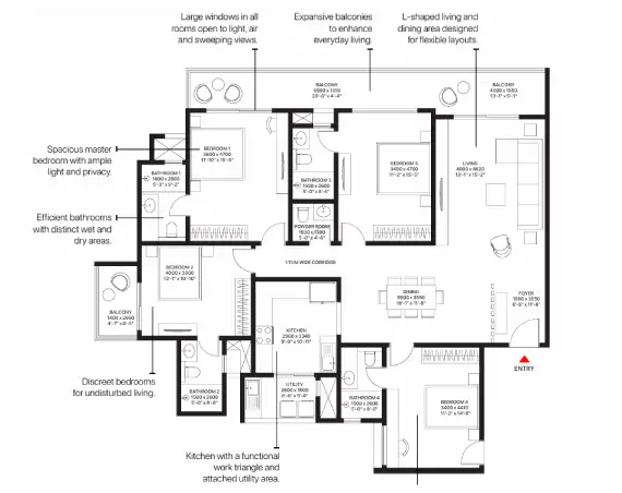 Sobha Altair floor plan