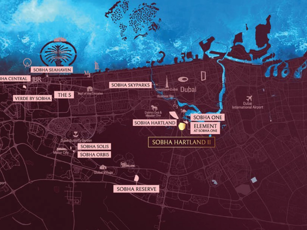 Sobha Skyvue Altier Map