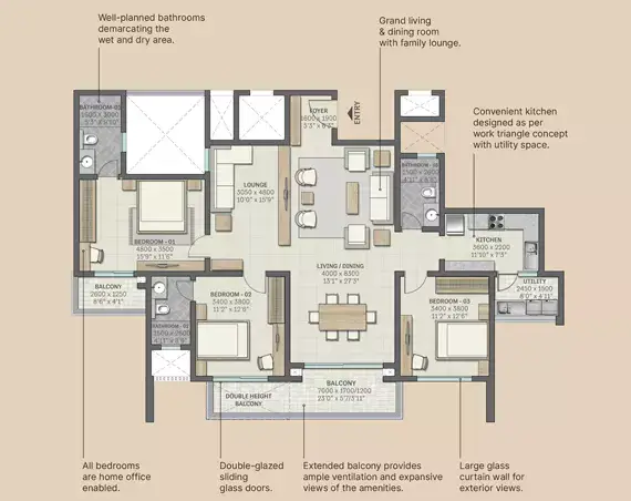 Sobha Vista Residences floor plan
