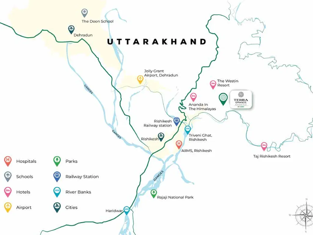 Terra Grande Rishikesh Hills Directions