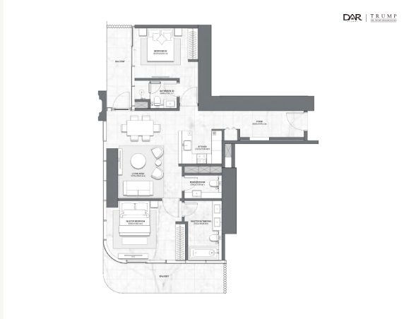 Dar Global Trump Tower Floor Plan